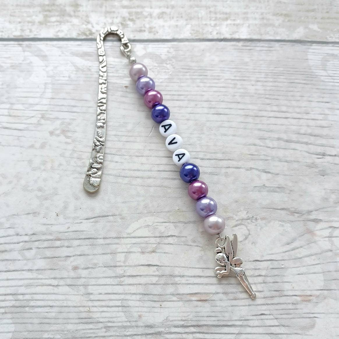 Fairy bookmark, personalised name bookmark, custom bookworm present, named page marker, teacher thankyou gift, reader gift