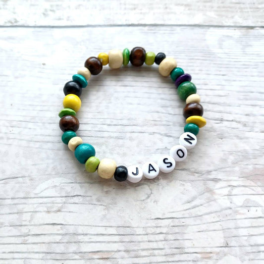 name bracelet, personalised kids jewellery, wedding jewelry, thankyou present, flowergirl bracelet, gifts for girls