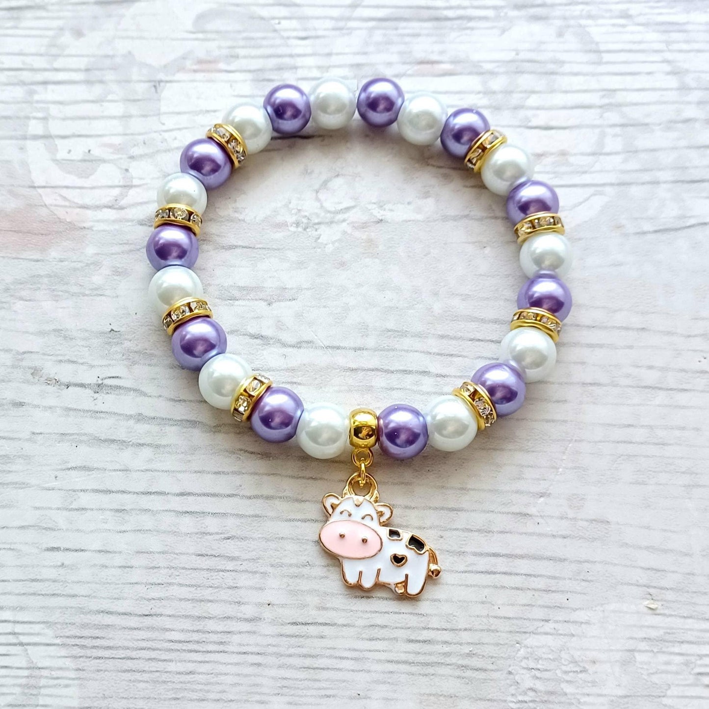 Cow bracelet, farm animal jewellery, farmers gift, present for cow lover