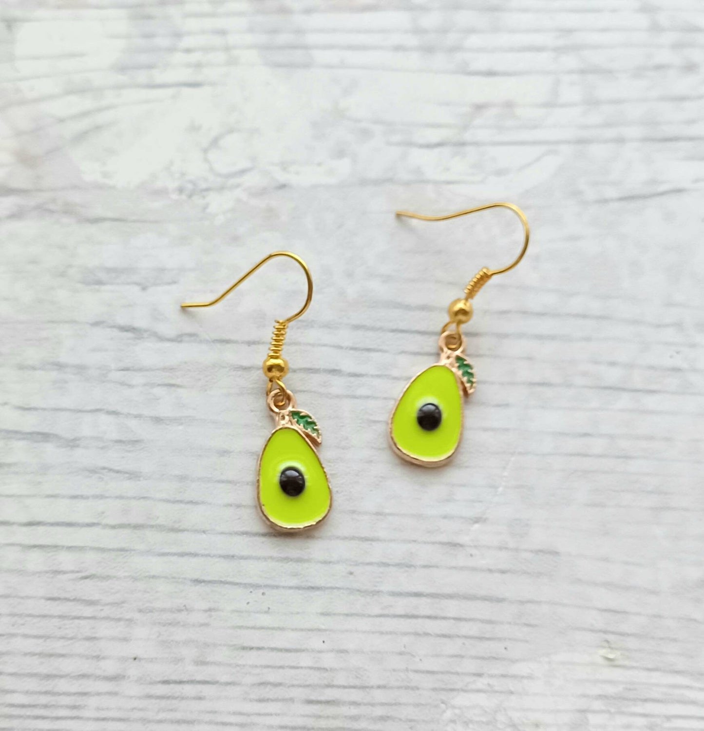 Avocado earrings, food lover gift, fruit jewellery, gift for vegan, friendship jewellery, Boho present