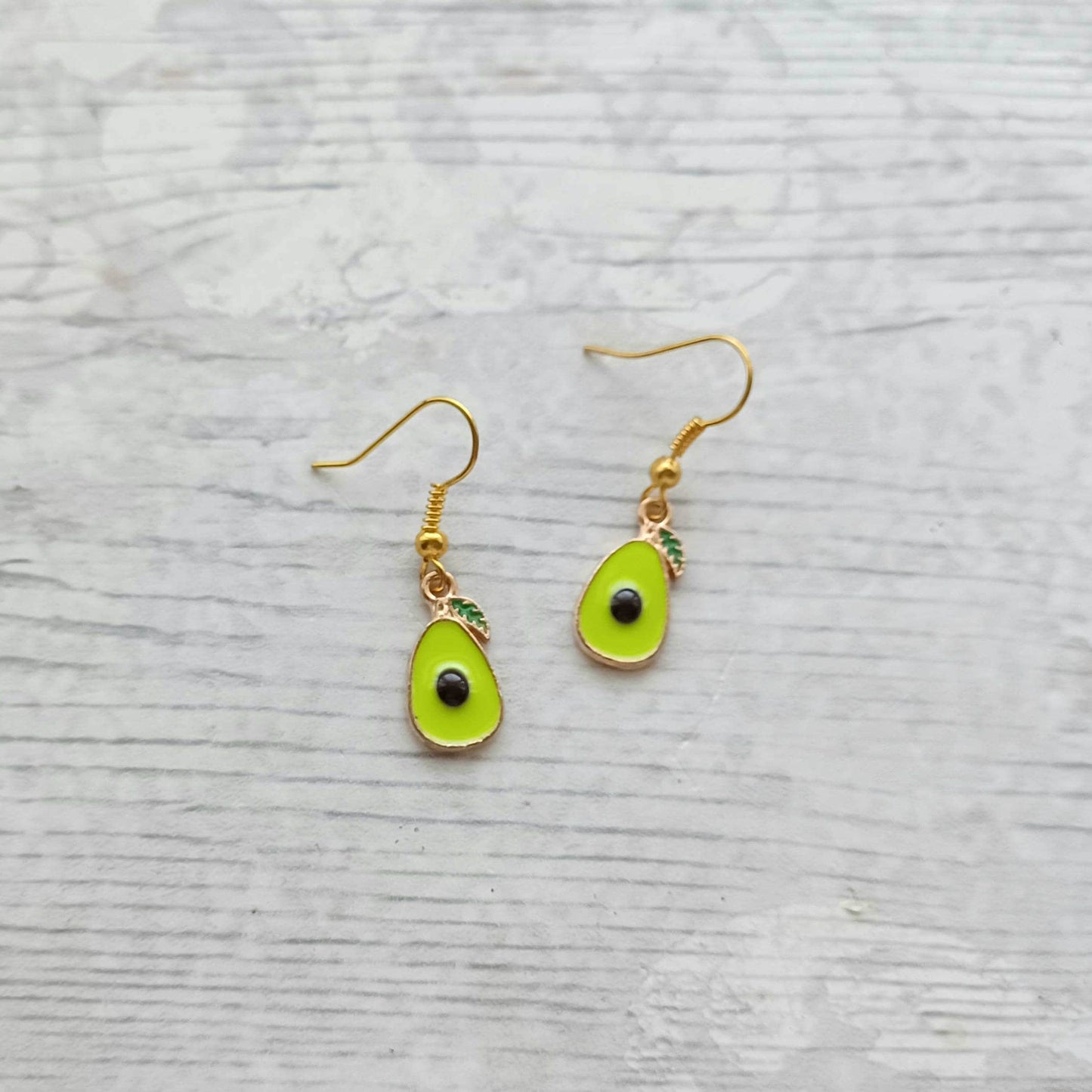 Avocado earrings, food lover gift, fruit jewellery, gift for vegan, friendship jewellery, Boho present