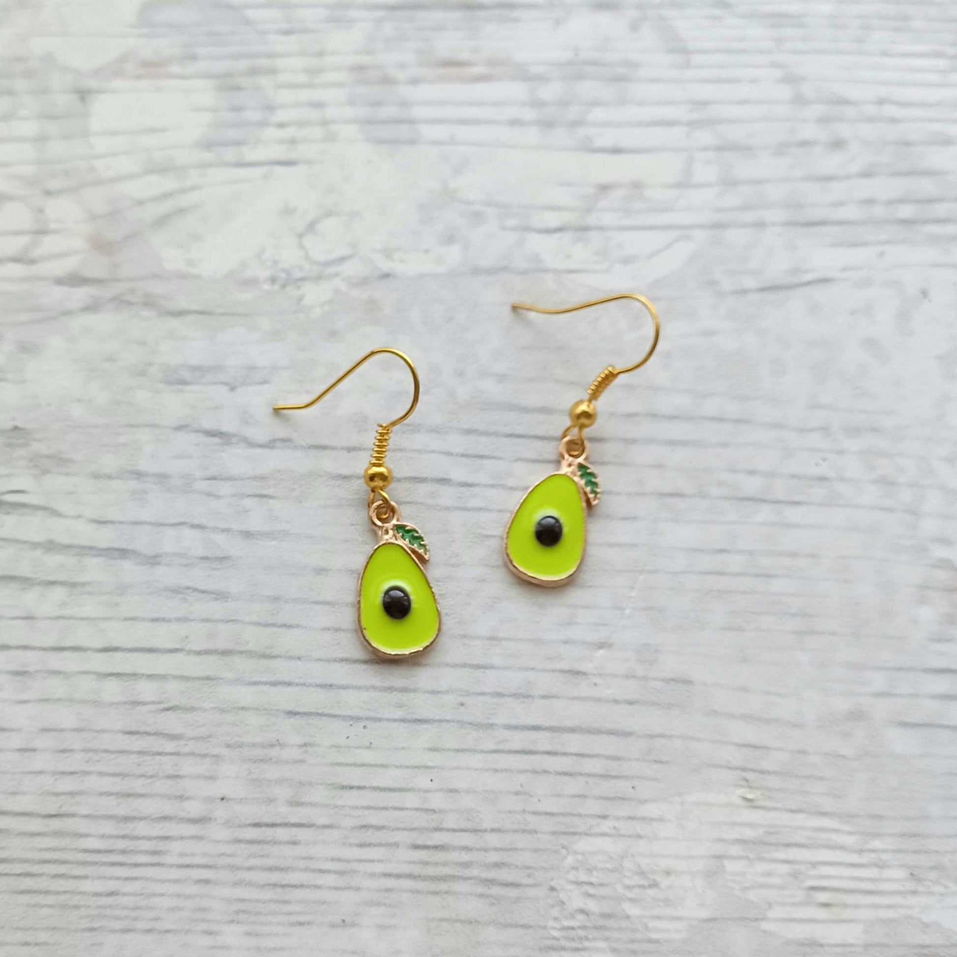 Avocado earrings, food lover gift, fruit jewellery, gift for vegan, friendship jewellery, Boho present