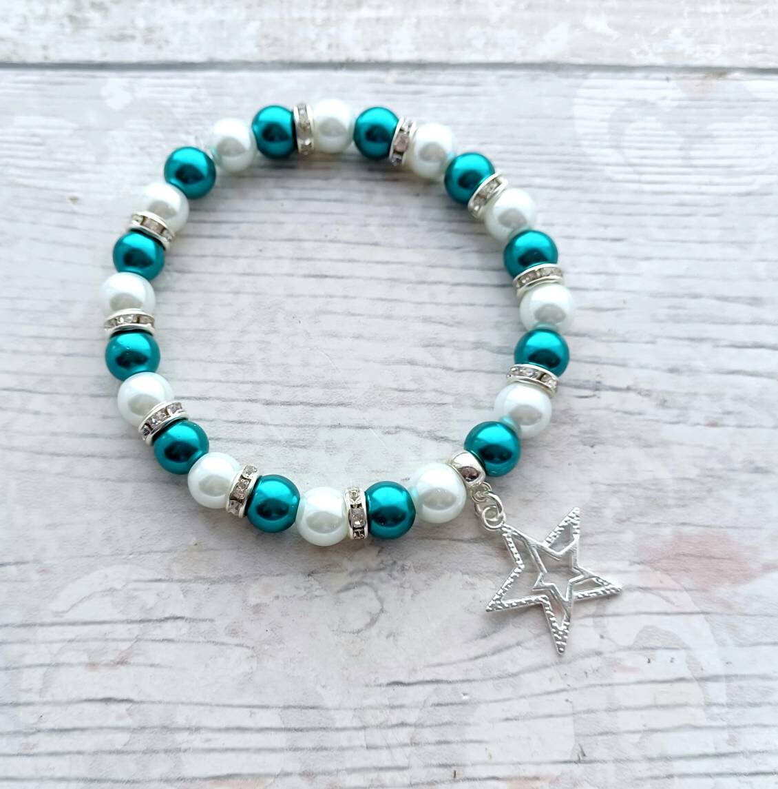Star bracelet, night sky jewellery, gift for mum, birthday present, celestial jewellery