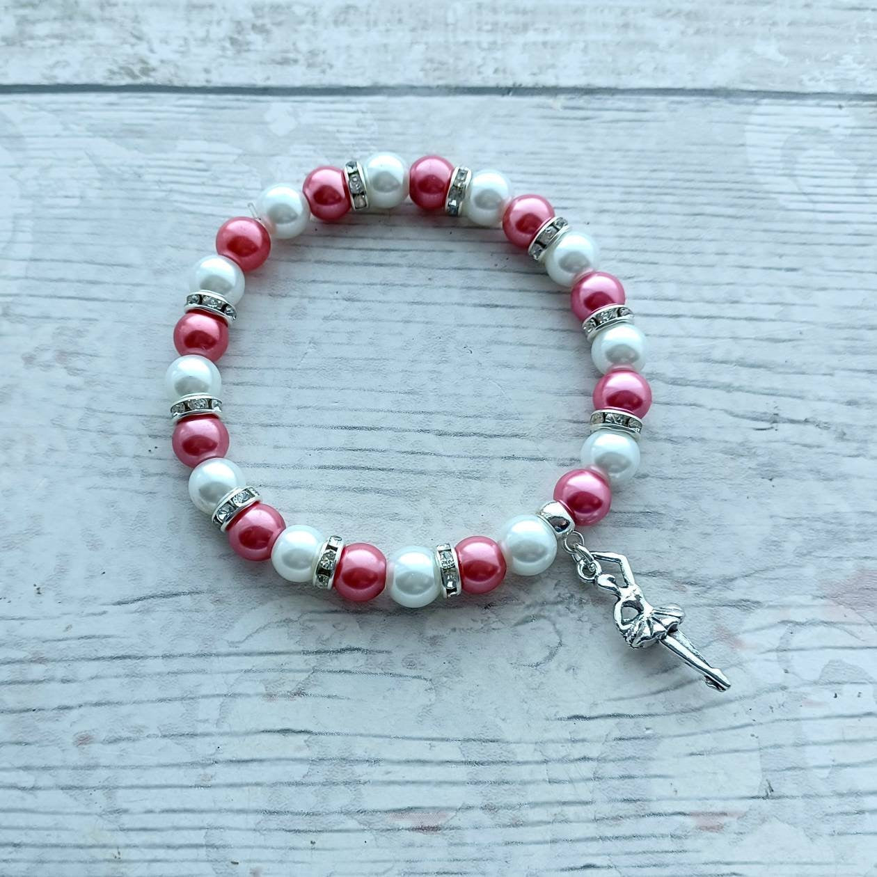 Ballerina bracelet, dancer jewellery, dance jewelry, ballet present, friendship bracelet