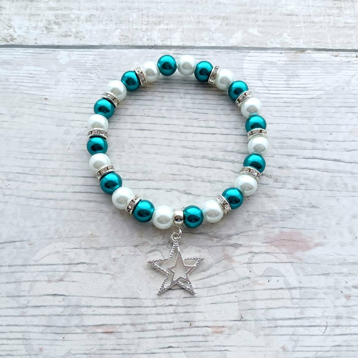 Star bracelet, night sky jewellery, gift for mum, birthday present, celestial jewellery