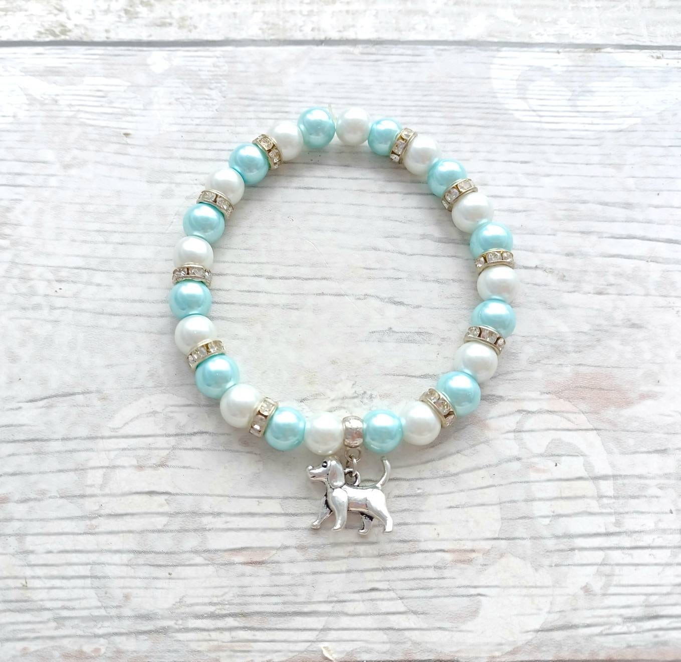Dog bracelet, animal jewellery, furry pet lover, gift for doggy mum, memorial present