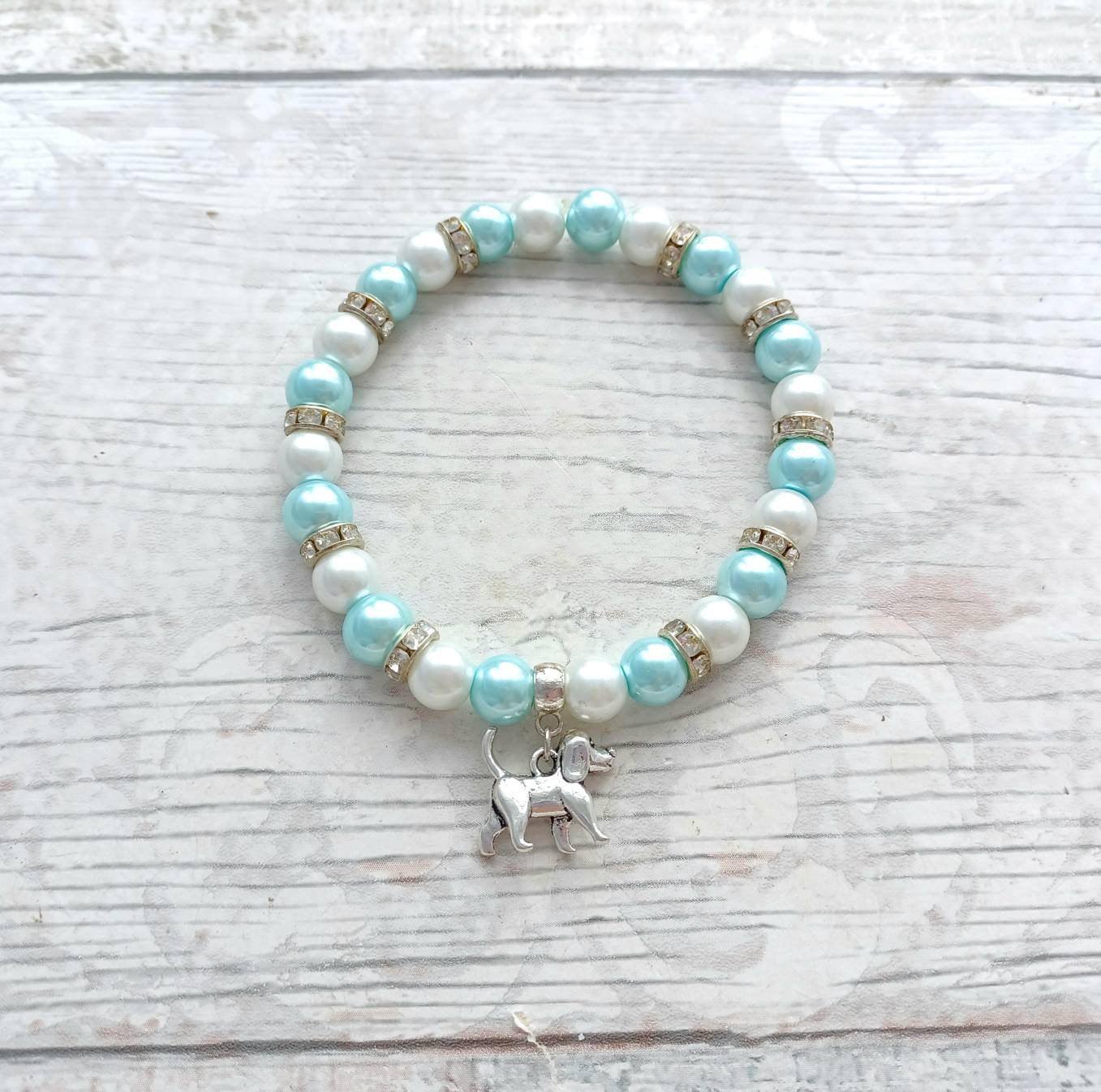 Dog bracelet, animal jewellery, furry pet lover, gift for doggy mum, memorial present