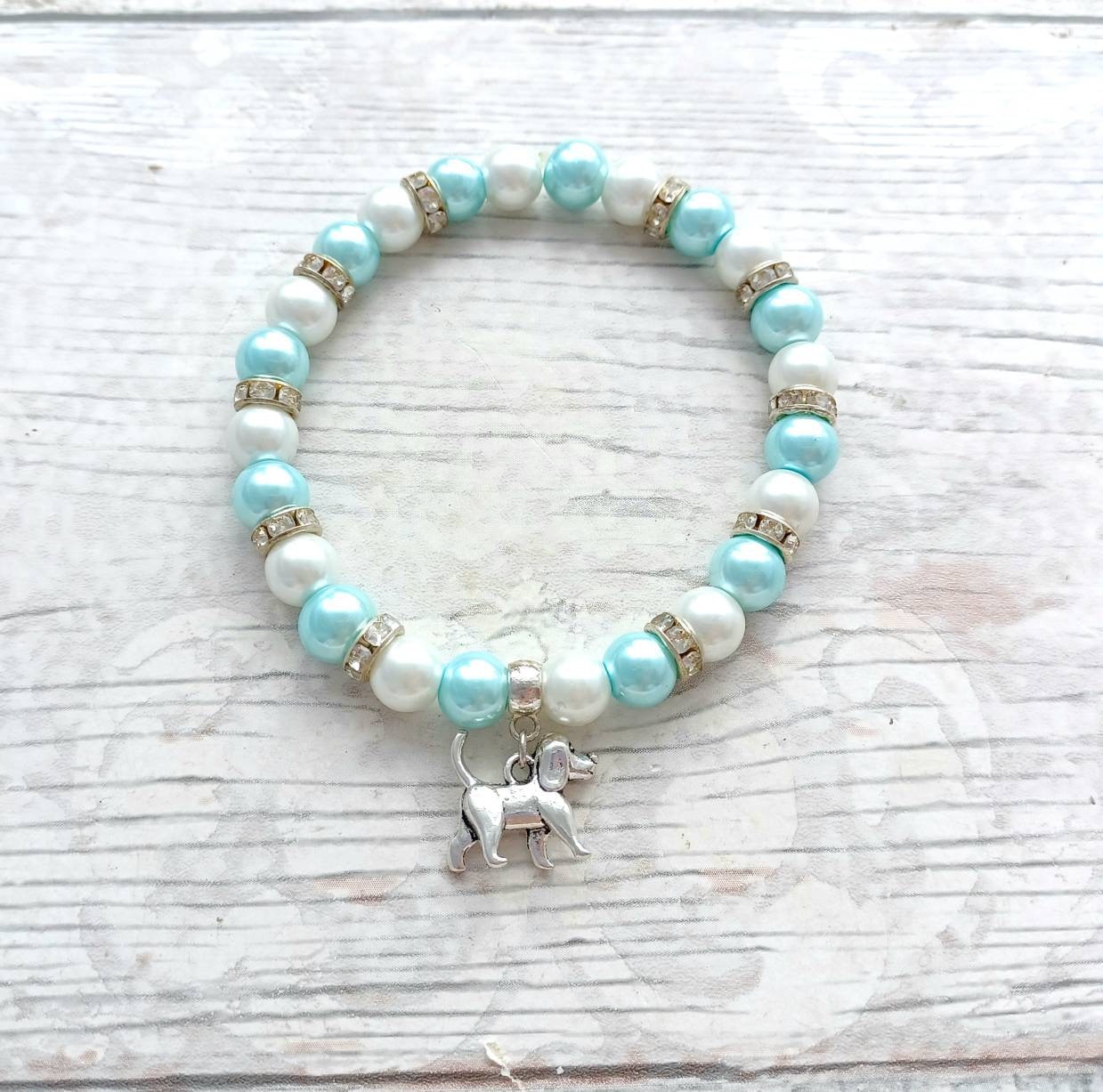 Dog bracelet, animal jewellery, furry pet lover, gift for doggy mum, memorial present