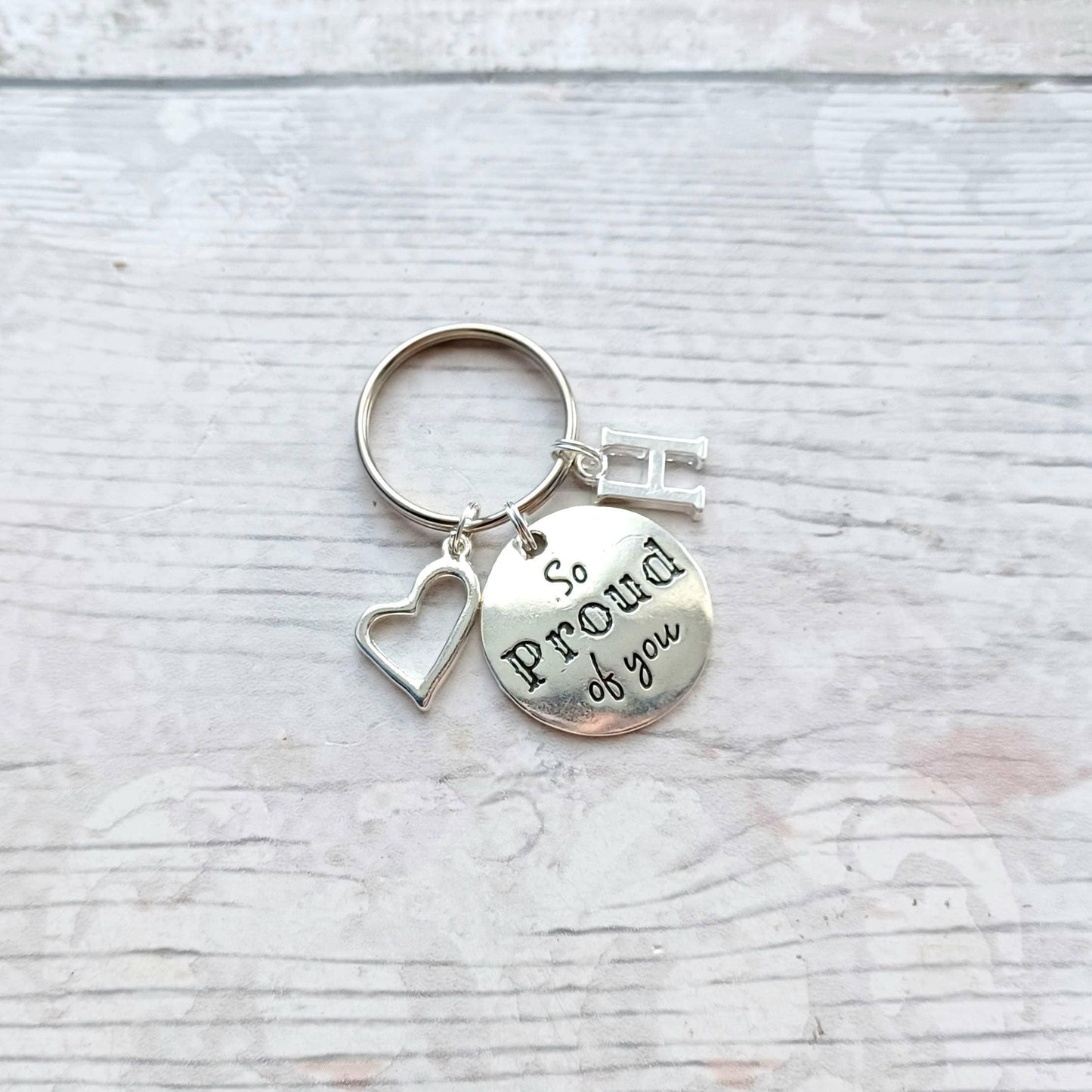 So proud of you keyring, leavers bagcharm, personalised present, gift for graduate, class of 2023, new job, exam results, driving test