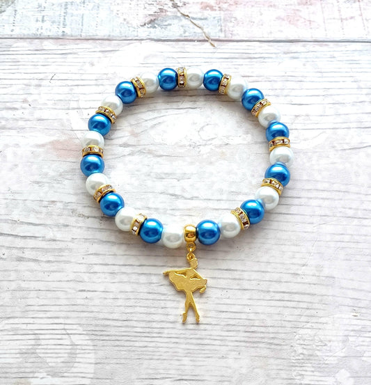 Ballerina bracelet, ballet jewellery, dancing present, gifts for dancer teacher, dance recital