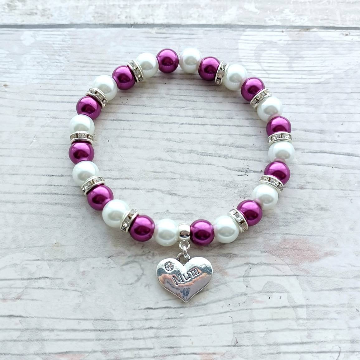 Mum bracelet, mummy jewellery, mother's day gift, present for mom