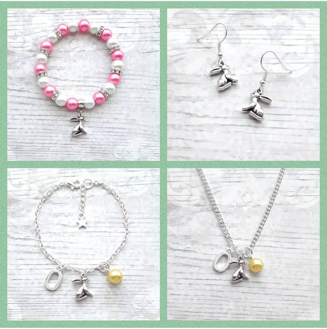 Rabbit necklace, easter jewellery, bunny necklace, easter bunny gift, animal lover present, cute gifts for girls
