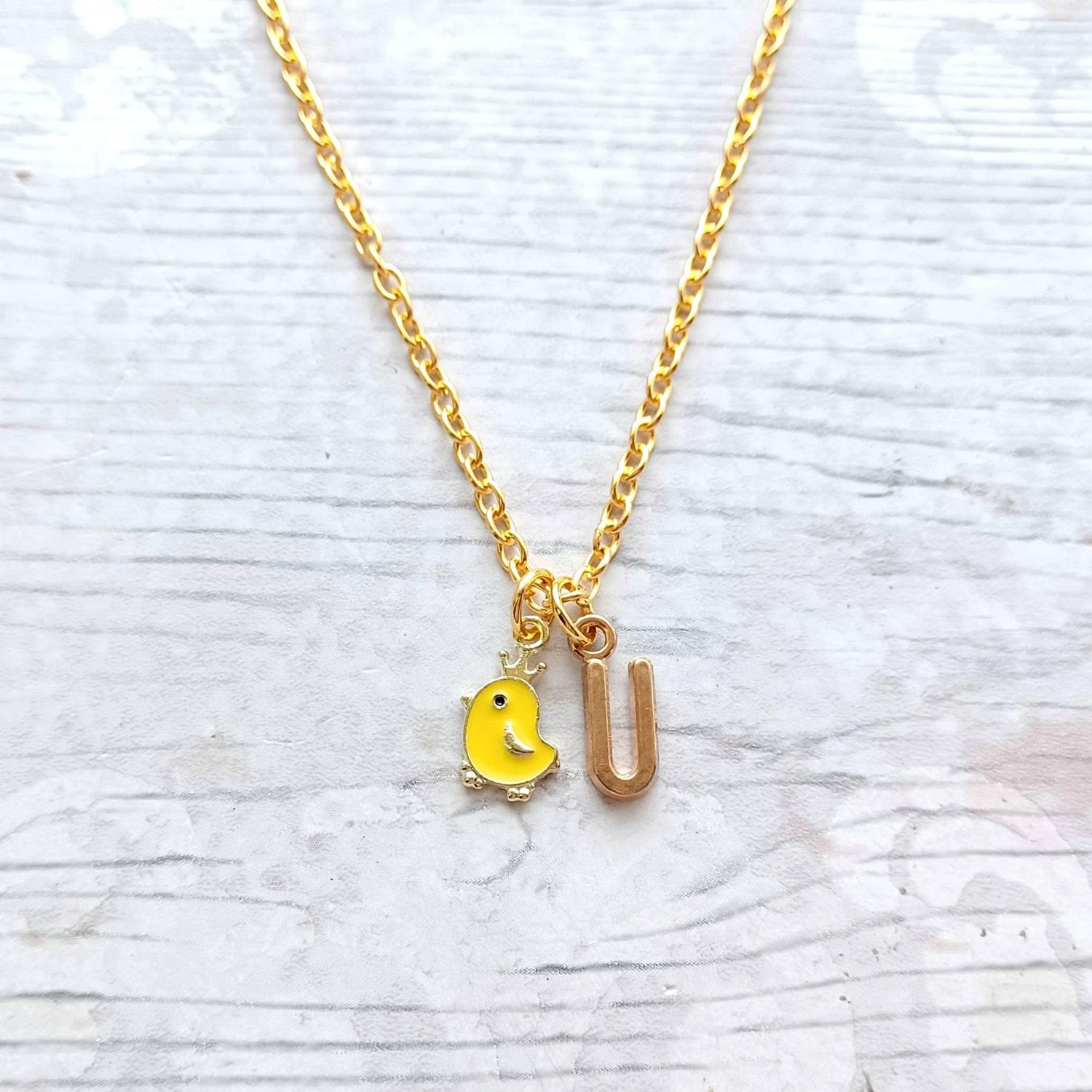 Chick necklace, easter jewellery, chicken necklace, easter duckling gift, animal lover present, cute gifts for girls