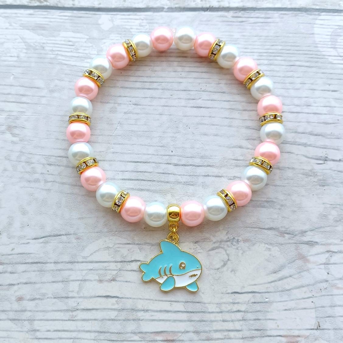 Shark bracelet, ocean jewellery, nautical present, gift for surfer, under the sea, animal lover, beach bracelet