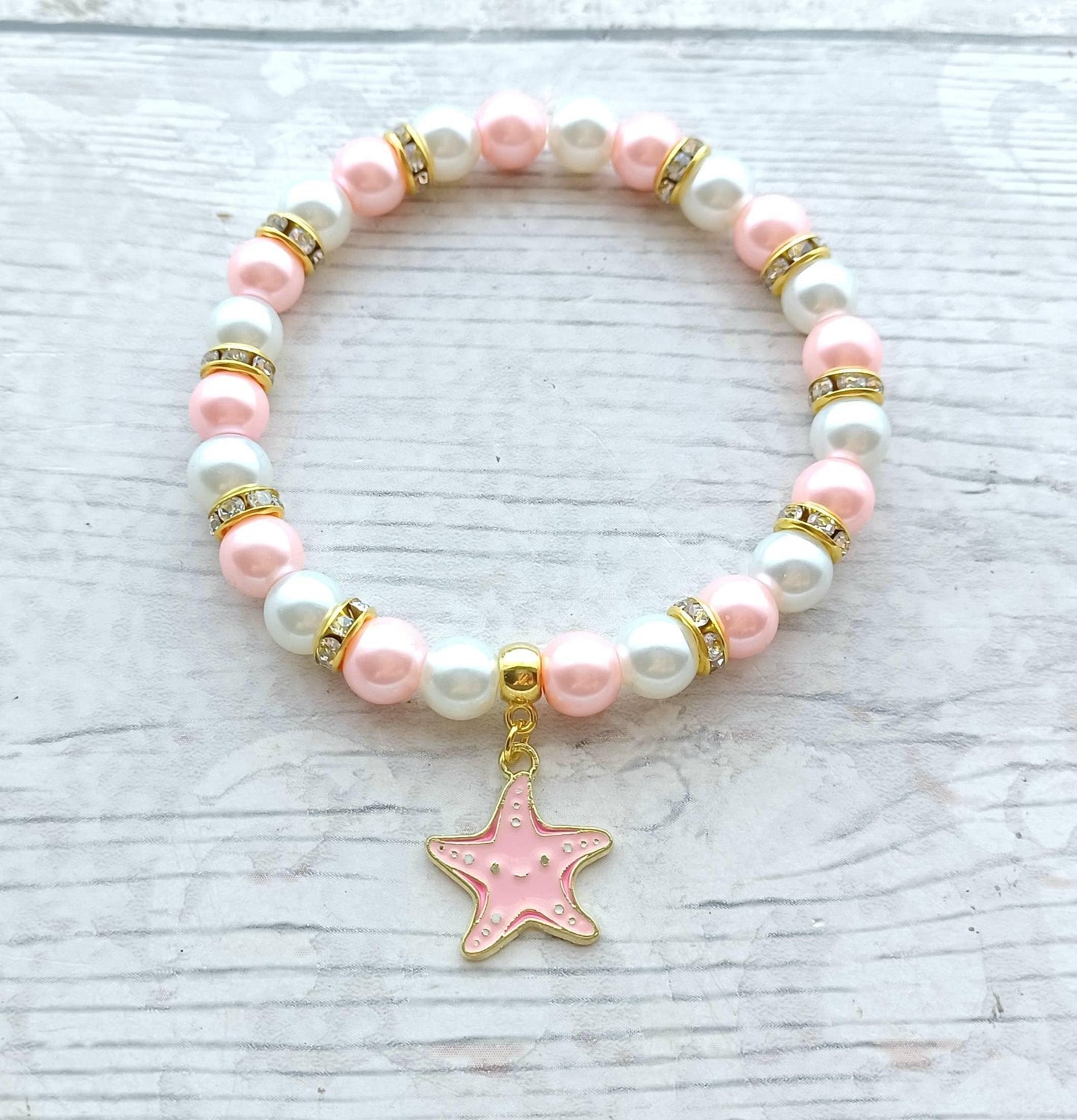 Starfish bracelet, ocean jewellery, nautical present, gift for diver, under the sea, animal lover, beach bracelet