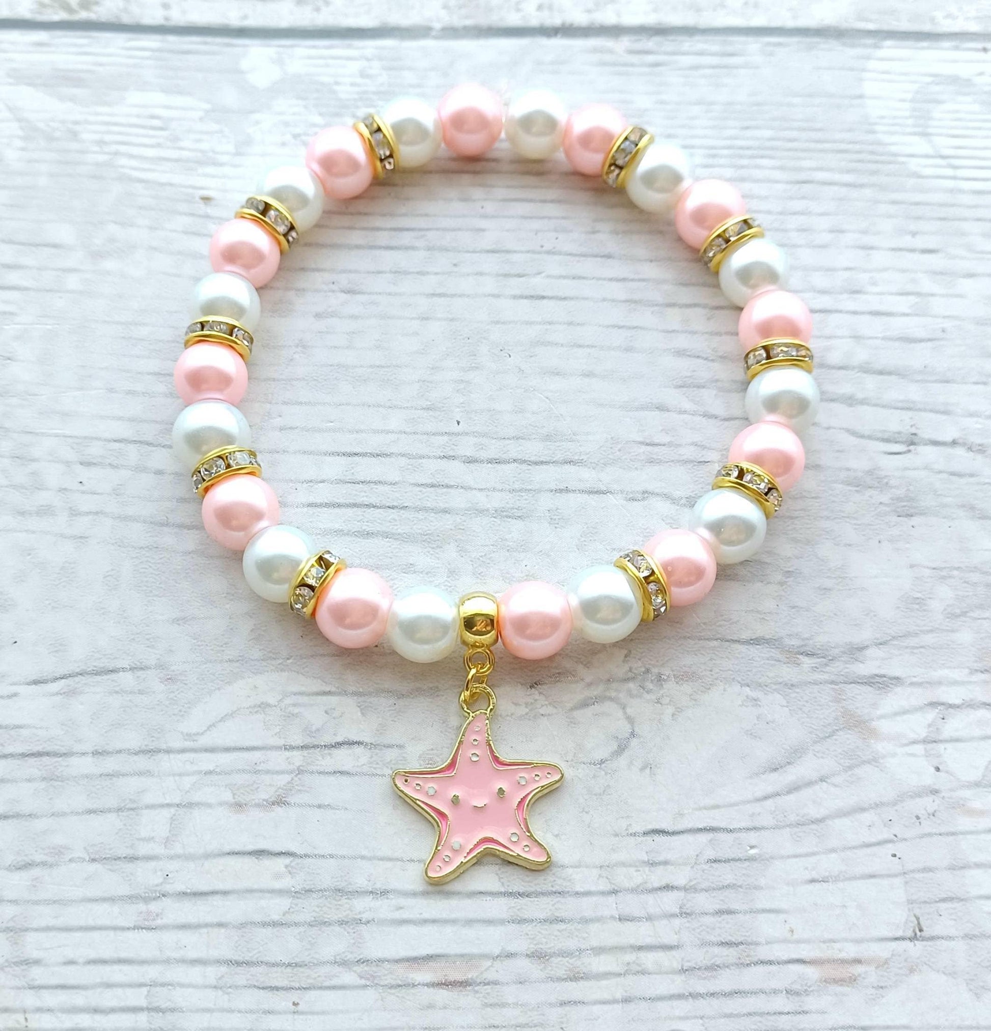 Starfish bracelet, ocean jewellery, nautical present, gift for diver, under the sea, animal lover, beach bracelet