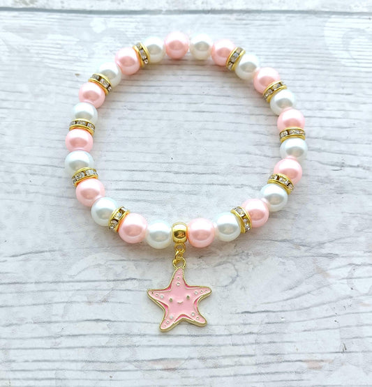 Starfish bracelet, ocean jewellery, nautical present, gift for diver, under the sea, animal lover, beach bracelet