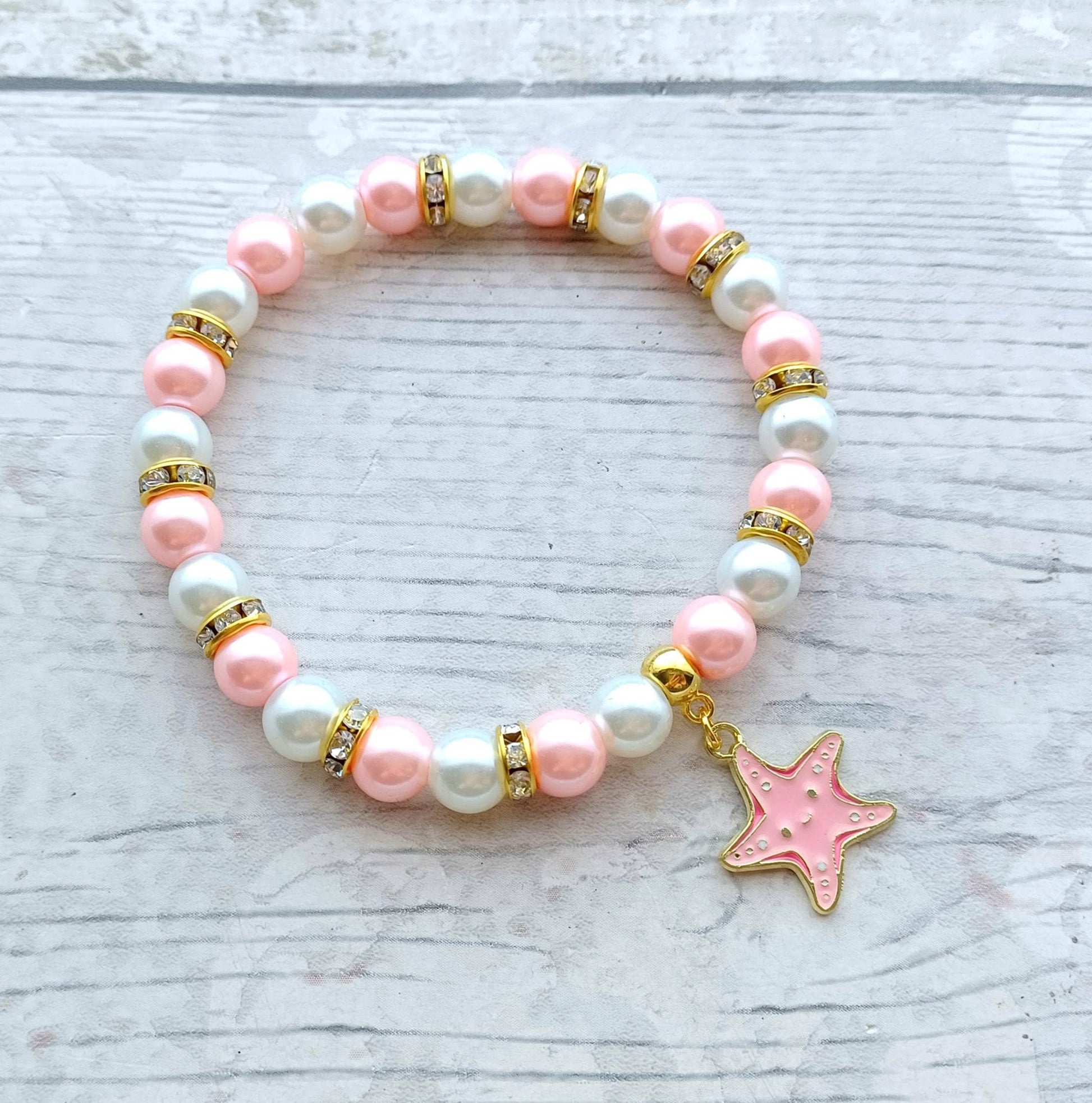 Starfish bracelet, ocean jewellery, nautical present, gift for diver, under the sea, animal lover, beach bracelet