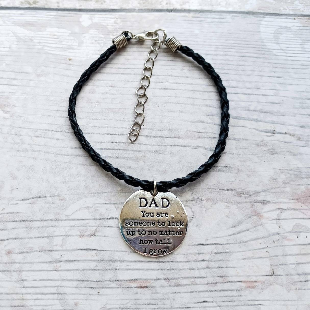 Dad bracelet, superhero jewellery, fathers day present, love you daddy present, memorial present