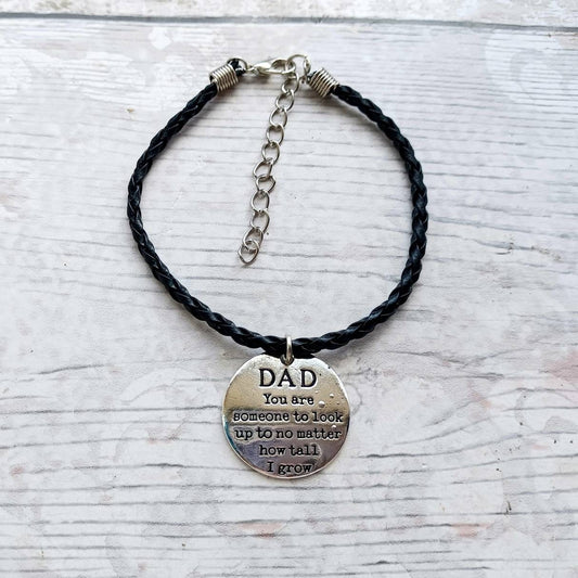 Dad bracelet, superhero jewellery, fathers day present, love you daddy present, memorial present