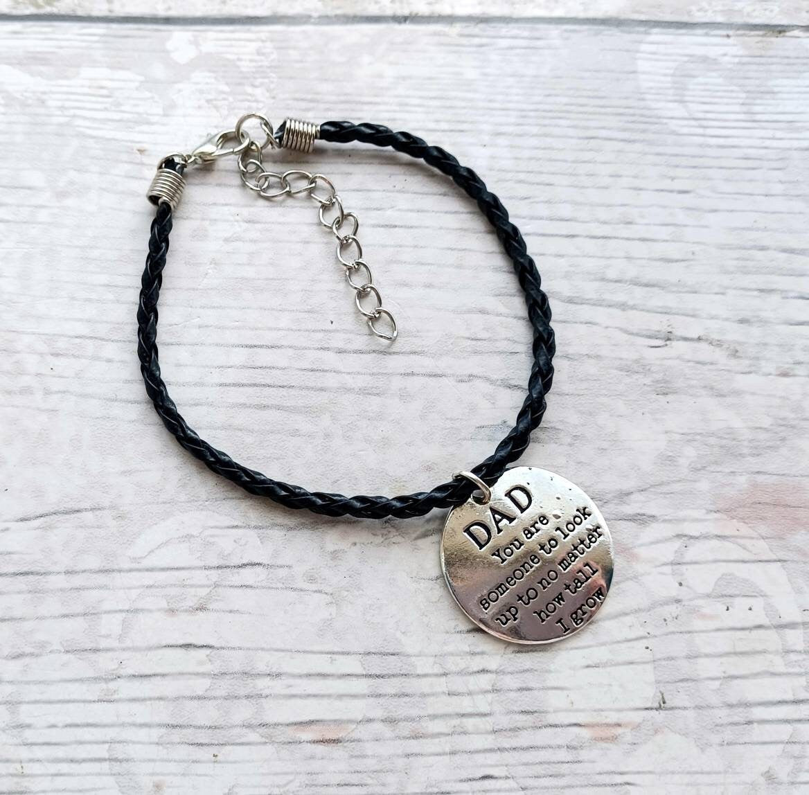 Dad bracelet, superhero jewellery, fathers day present, love you daddy present, memorial present