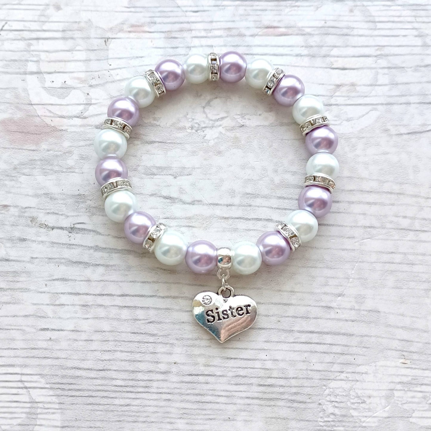 Sister bracelet, big sister jewellery, partners in crime, little sister gift, new baby present