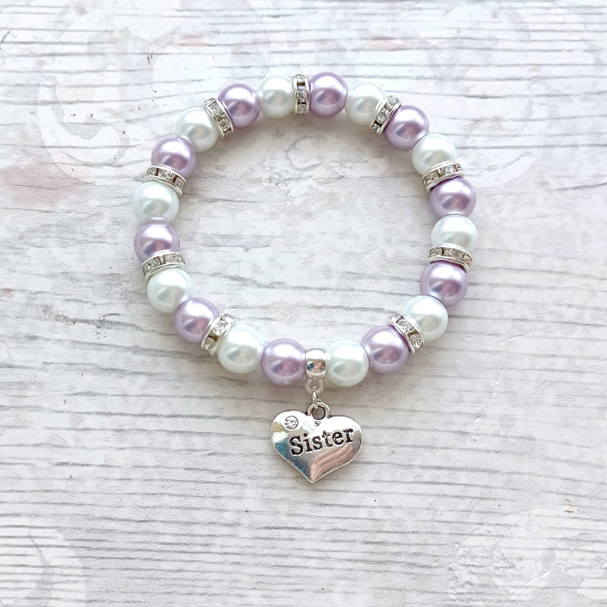Sister bracelet, big sister jewellery, partners in crime, little sister gift, new baby present