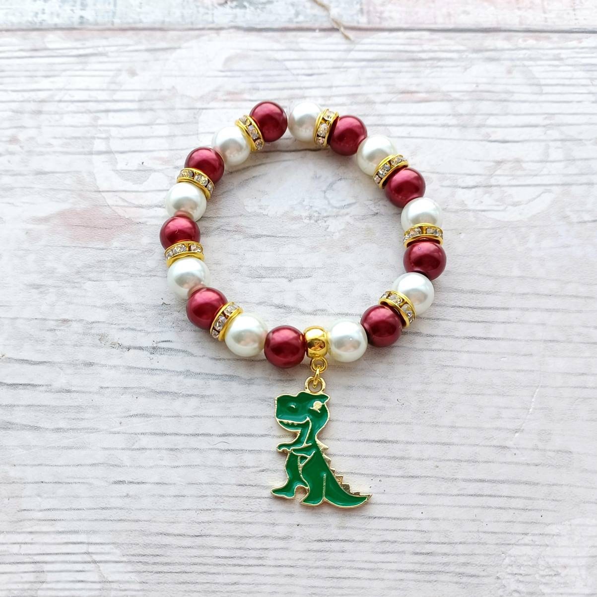 Dinosaur bracelet, dino lover, t-rex jewellery, gifts for kids, tyrannosarus rex jewelry, birthday present