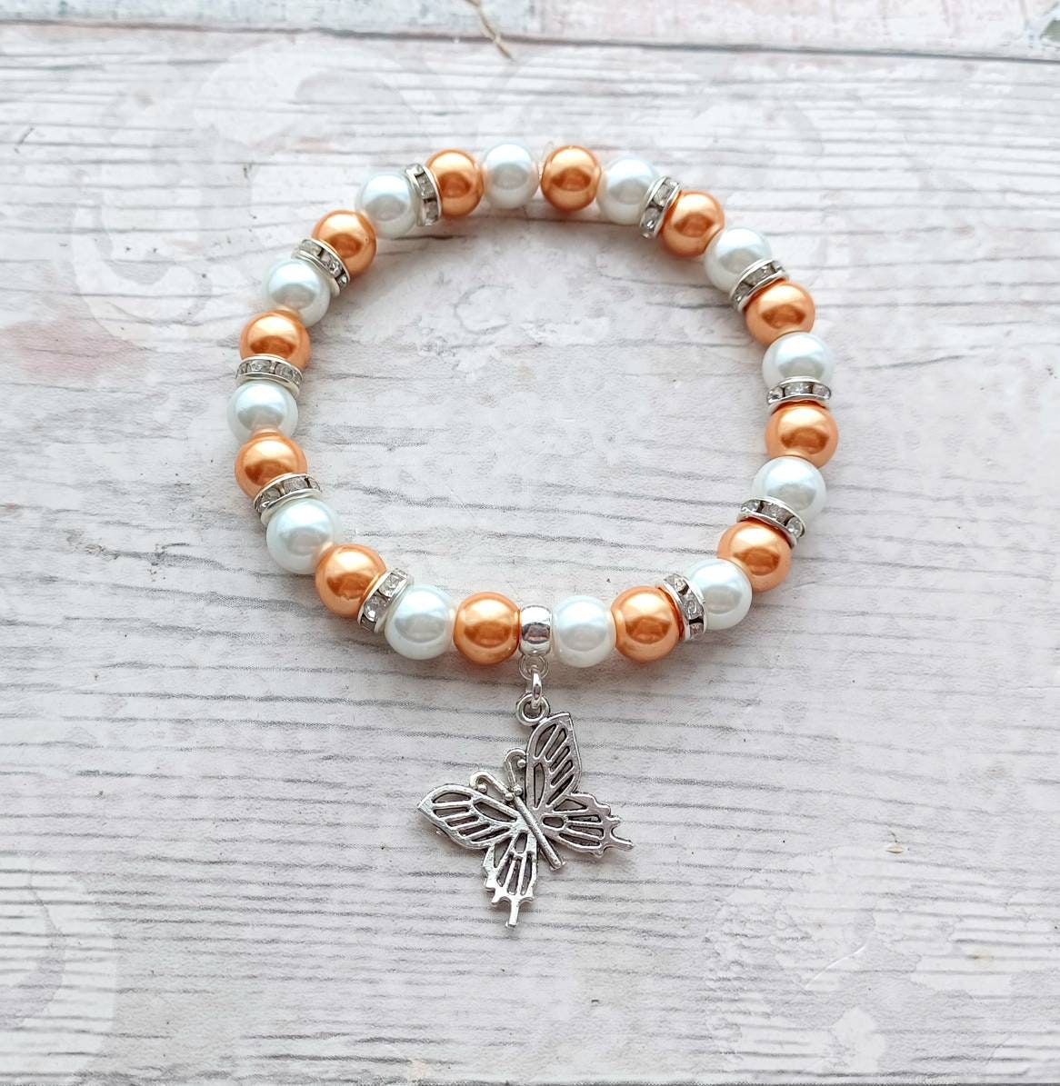Butterfly bracelet, insect jewellery, nature lover, cute gifts for girls, bug present, small animal jewellery