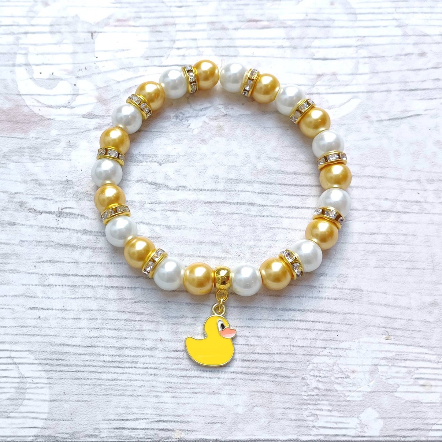 Duck bracelet, rubber duckie jewellery, bird lover gift, Cute quirky present, gifts for her