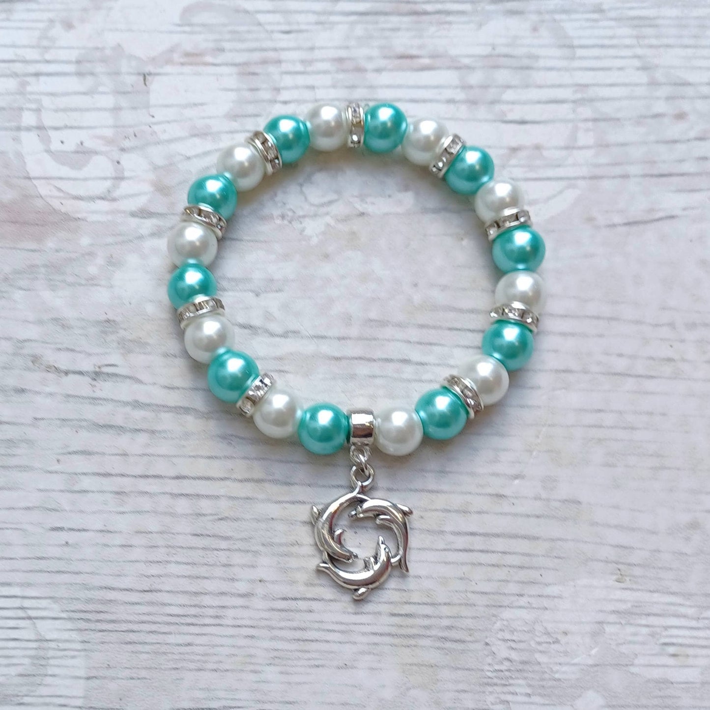 Dolphin bracelet, nautical jewellery, sea life gift, animal lover present, gifts for girls, ocean jewelry