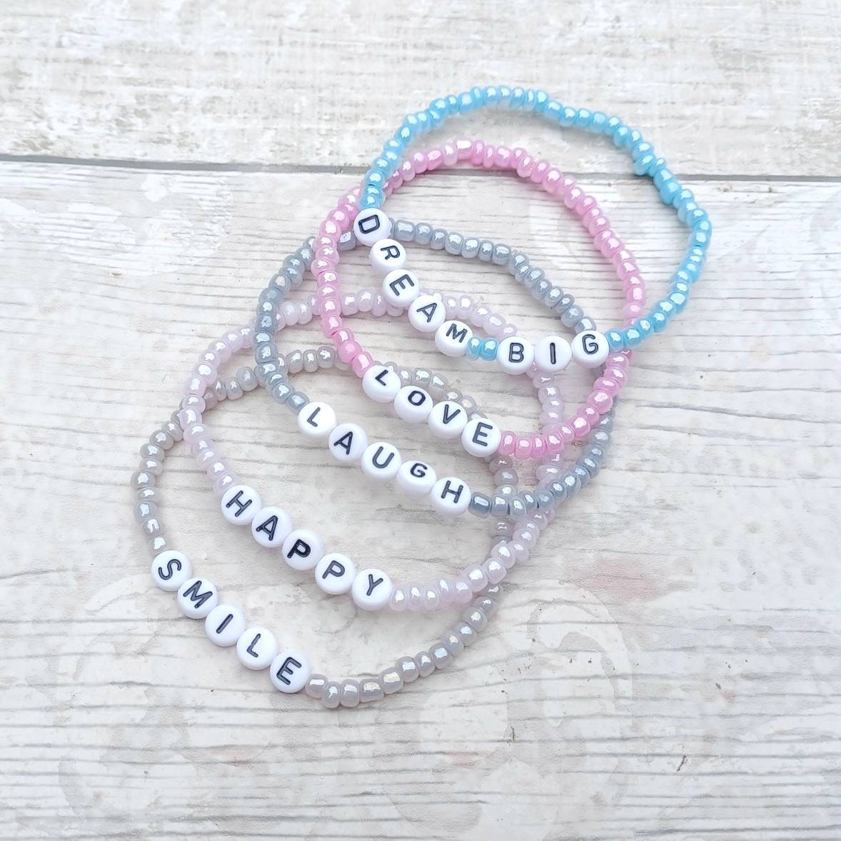 Inspirational quote bracelet, inspirational word jewellery, inspiration gift, personalised present, stocking filler, gifts for girls