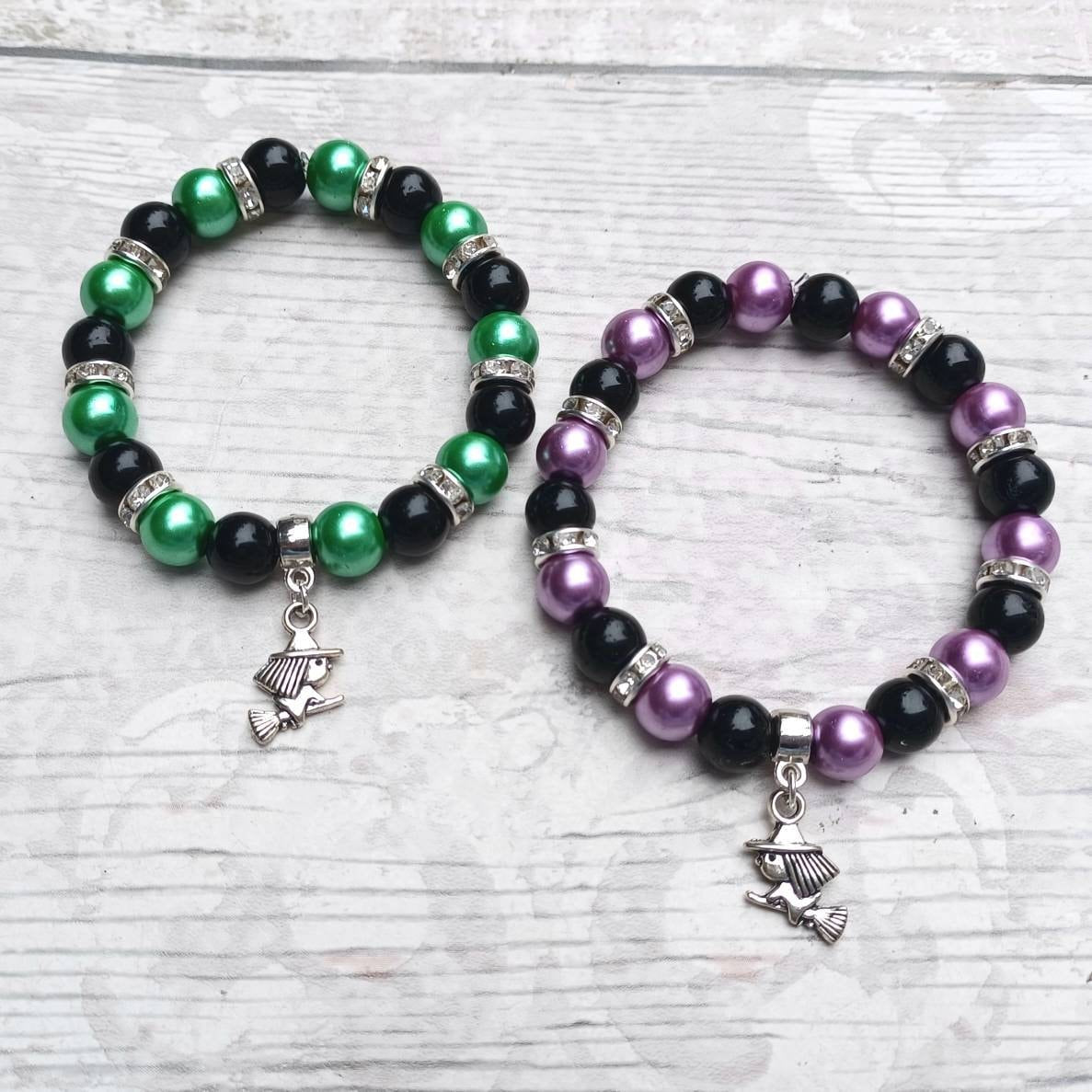 Witch bracelet, Halloween jewellery, gothic bracelet, pagan jewellery, protection gift, wicca bracelet, supernatural