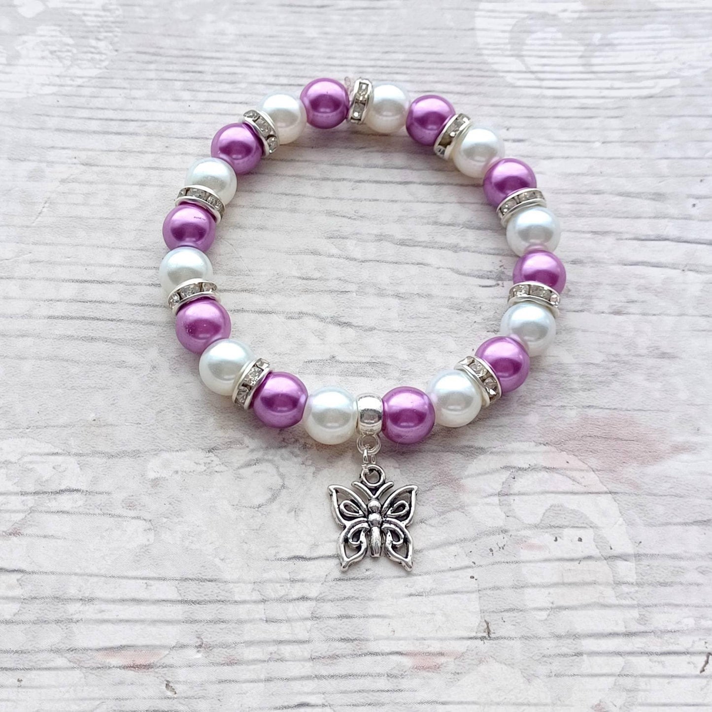 Butterfly bracelet, insect jewellery, nature lover, cute gifts for girls, bug present, small animal jewellery