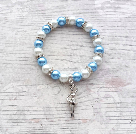 Ballerina bracelet, dancer jewellery, dance jewelry, ballet present, friendship bracelet