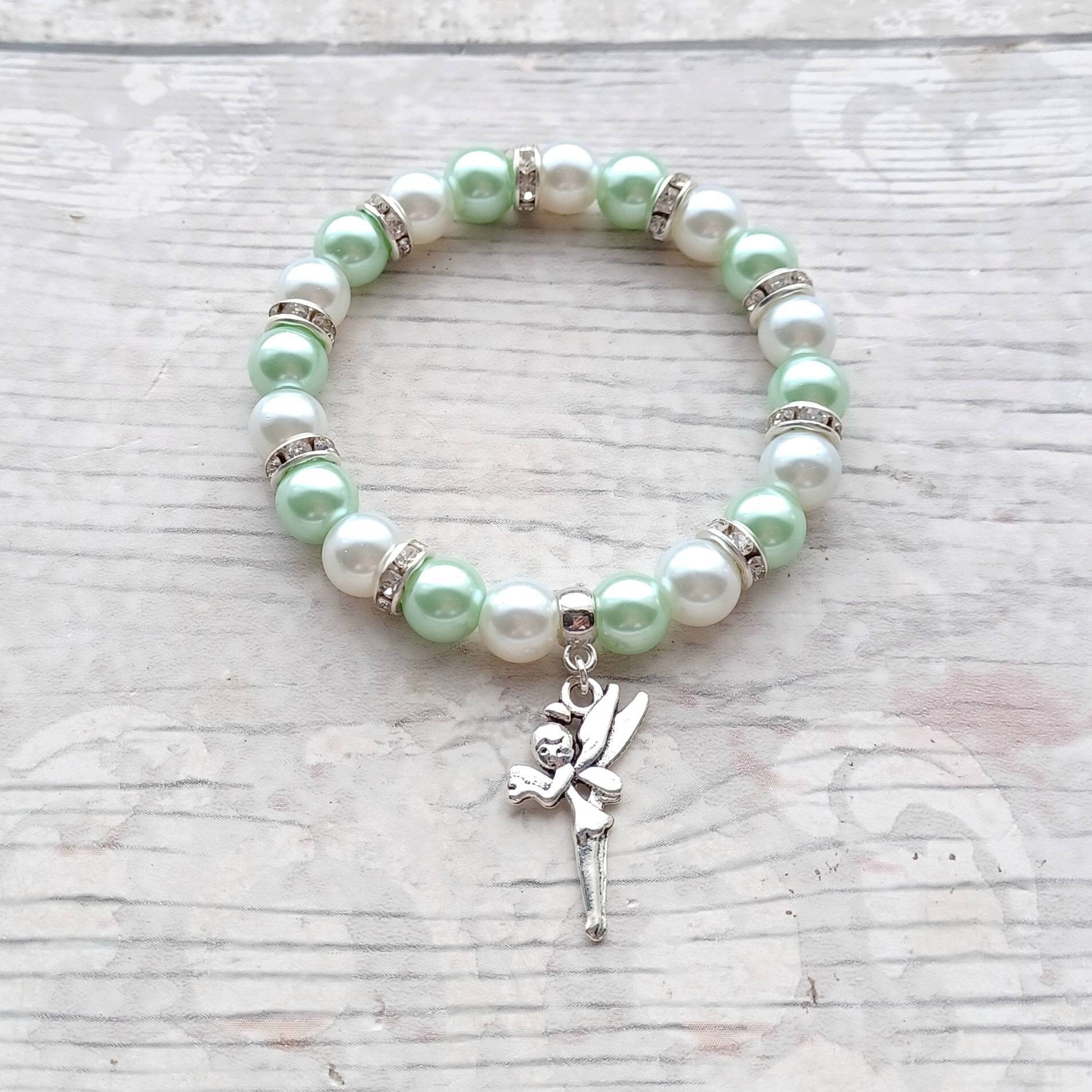 Fairy charm bracelet, pixie jewellery, fairytale jewelry, gifts for girls, fairytale bracelet, beaded jewellery, stocking filler