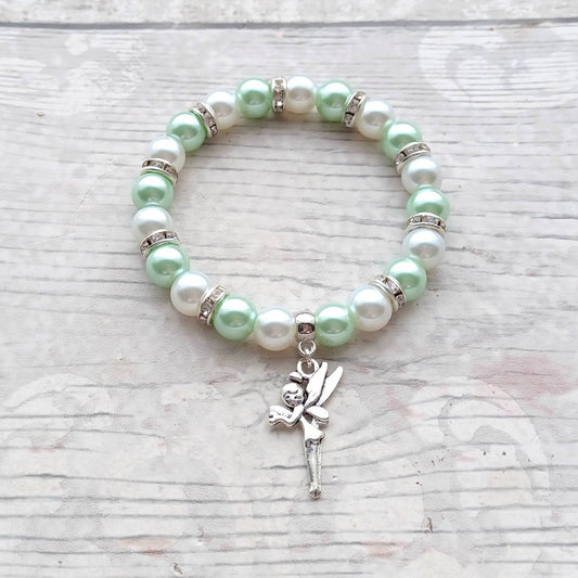 Fairy charm bracelet, pixie jewellery, fairytale jewelry, gifts for girls, fairytale bracelet, beaded jewellery, stocking filler