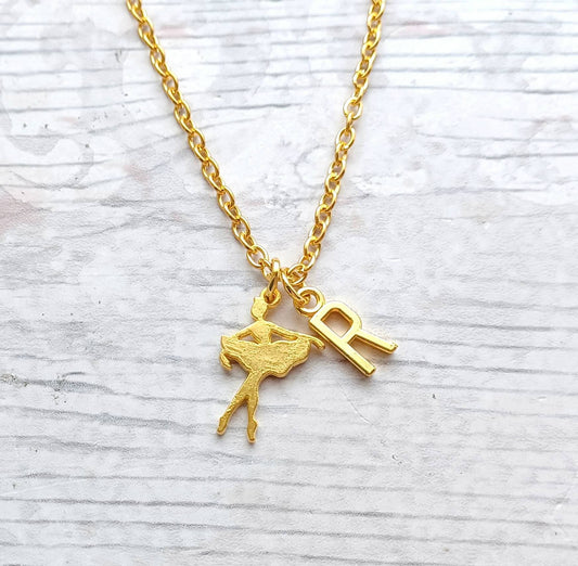 Ballerina necklace, ballet dancer jewelry, dance lover, personalised necklace, dance recital jewellery, gifts for girls, dancing present