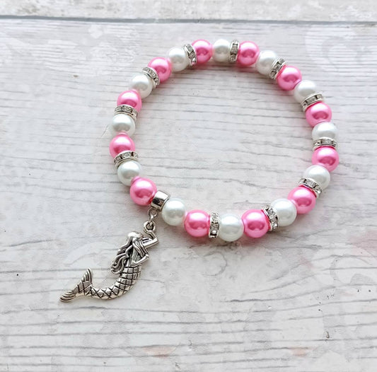 Mermaid bracelet, nautical jewellery, under the sea present, ocean gift, beach bracelet, cute gifts for girls