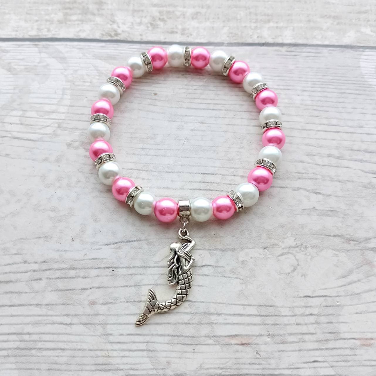 Mermaid bracelet, nautical jewellery, under the sea present, ocean gift, beach bracelet, cute gifts for girls