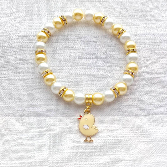 Chick bracelet, easter jewellery, chicken bracelet, animal lover present, cute gifts for girls