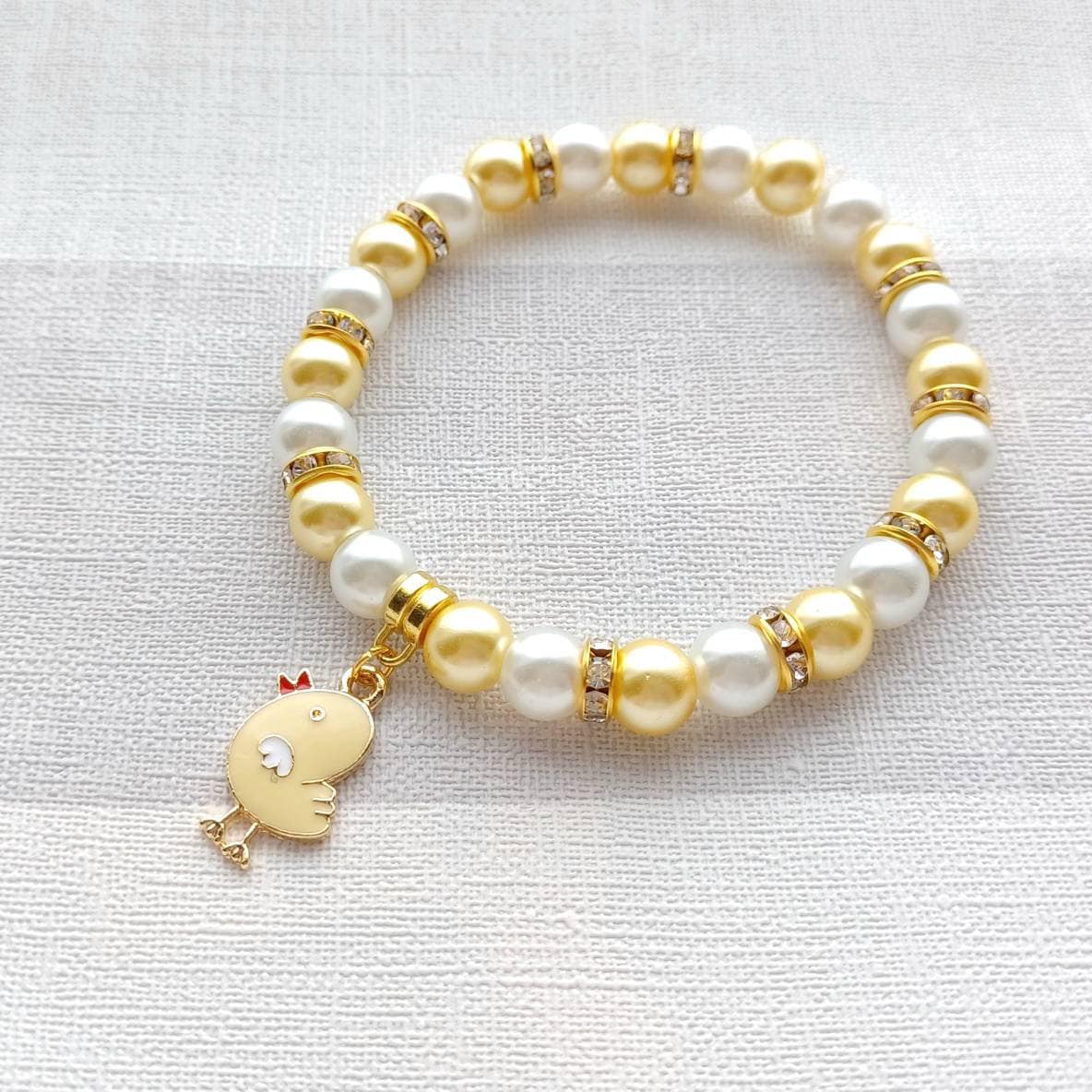 Chick bracelet, easter jewellery, chicken bracelet, animal lover present, cute gifts for girls