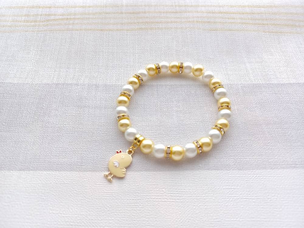 Chick bracelet, easter jewellery, chicken bracelet, animal lover present, cute gifts for girls