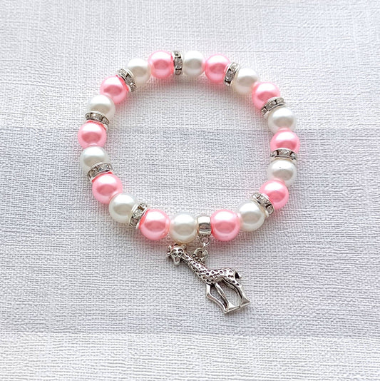 Giraffe bracelet, safari jewellery, animal lover present, giraffe gift idea, thankyou gift, jewellery for girls, zoo keepsake