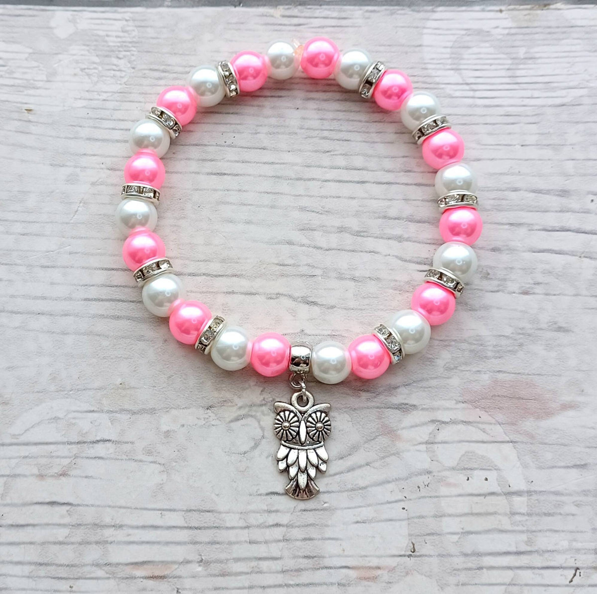 Owl bracelet, bird jewellery, nature lover present, woodland jewellery, Boho gift for her