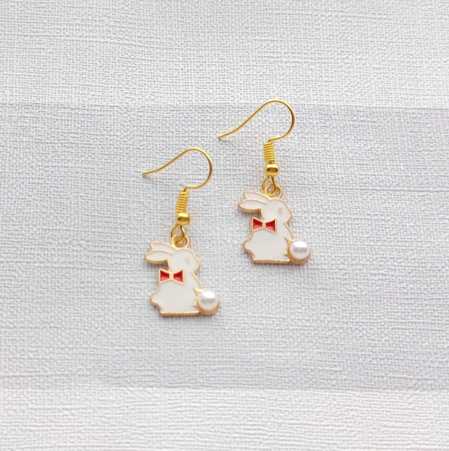 Rabbit earrings, bunny jewellery, easter jewelry, animal lover present, spring earrings, cute gift for girls, hare earrings