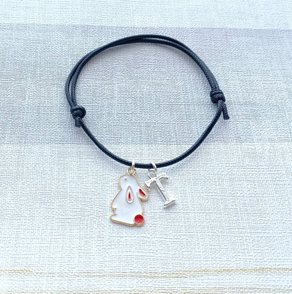 Rabbit bracelet, easter jewellery, bunny bracelet, easter bunny gift, animal lover present, gifts for girls