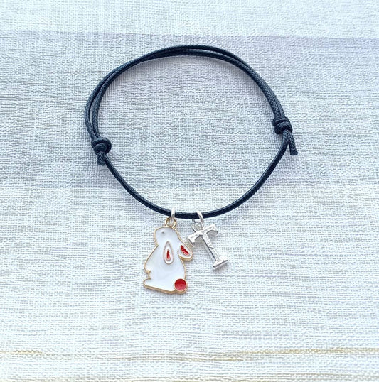 Rabbit bracelet, easter jewellery, bunny bracelet, easter bunny gift, animal lover present, gifts for girls