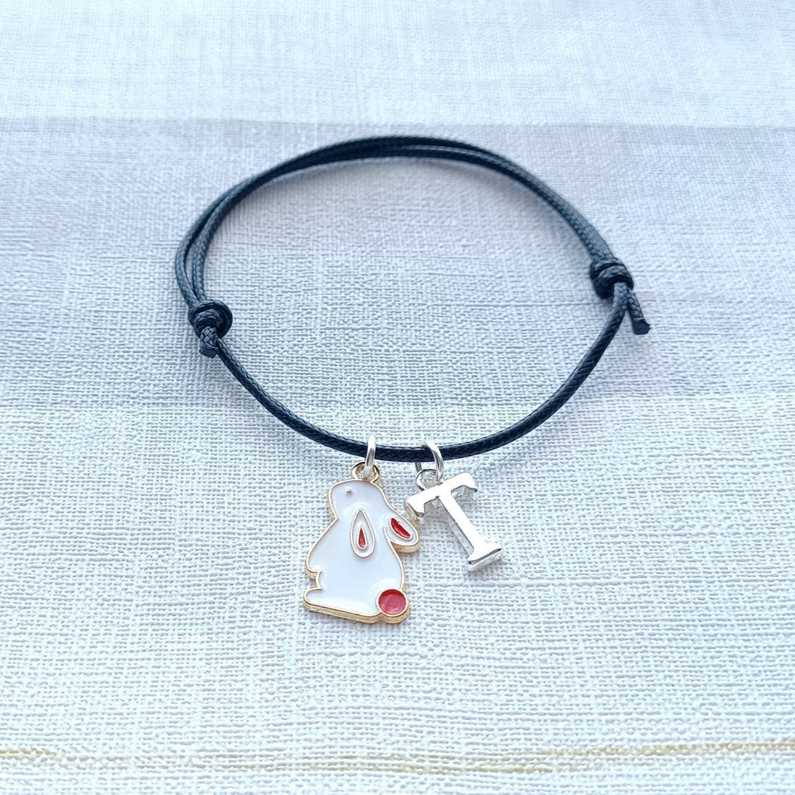 Rabbit bracelet, easter jewellery, bunny bracelet, easter bunny gift, animal lover present, gifts for girls