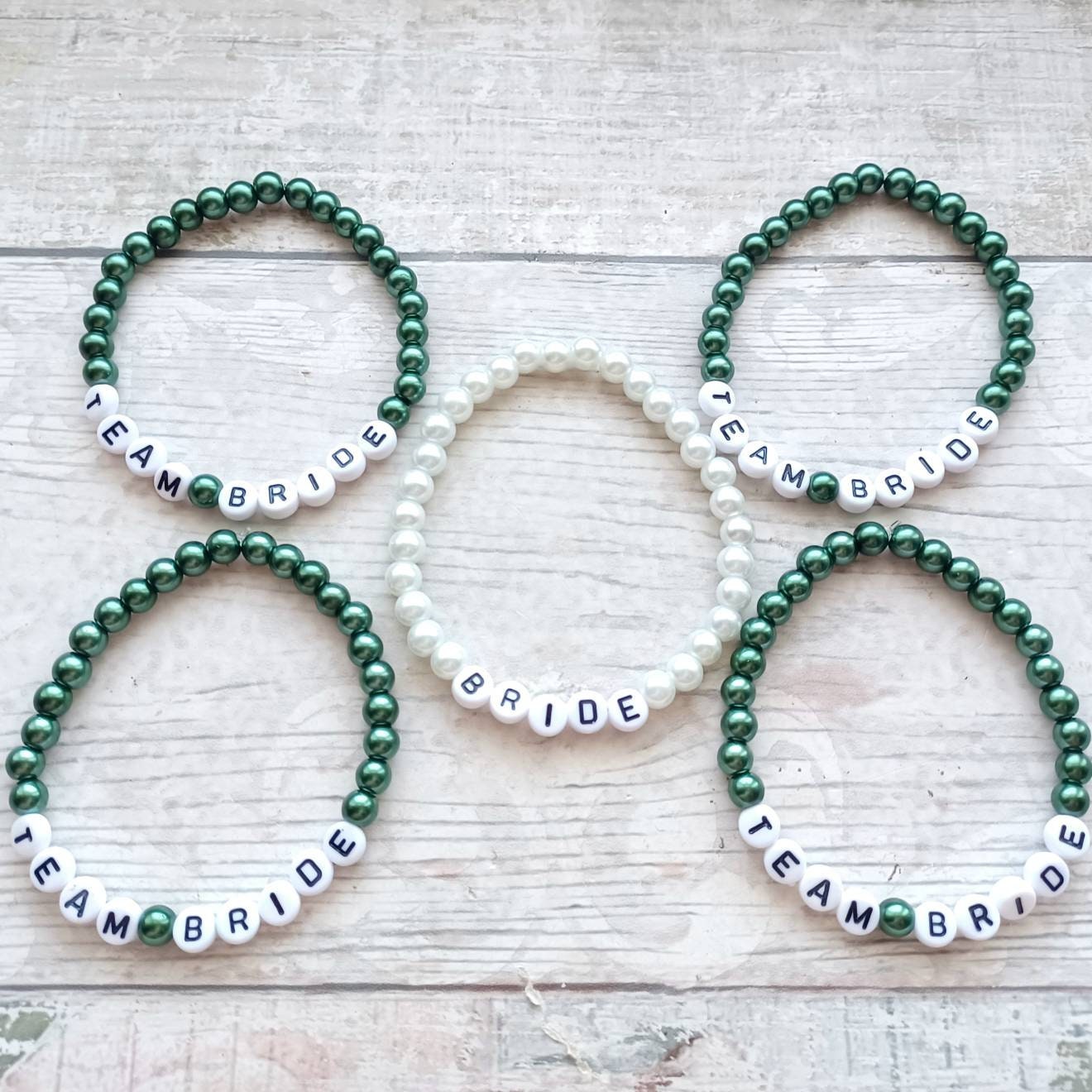 Team bride bracelet, bacherlorette bag filler, bride tribe favour, hen do jewellery, hen party jewelry, bride to be gift bags, hen night